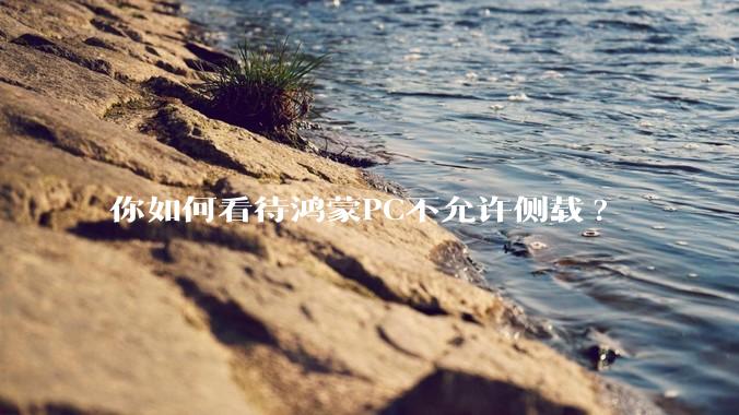 你如何看待鸿蒙PC不允许侧载?